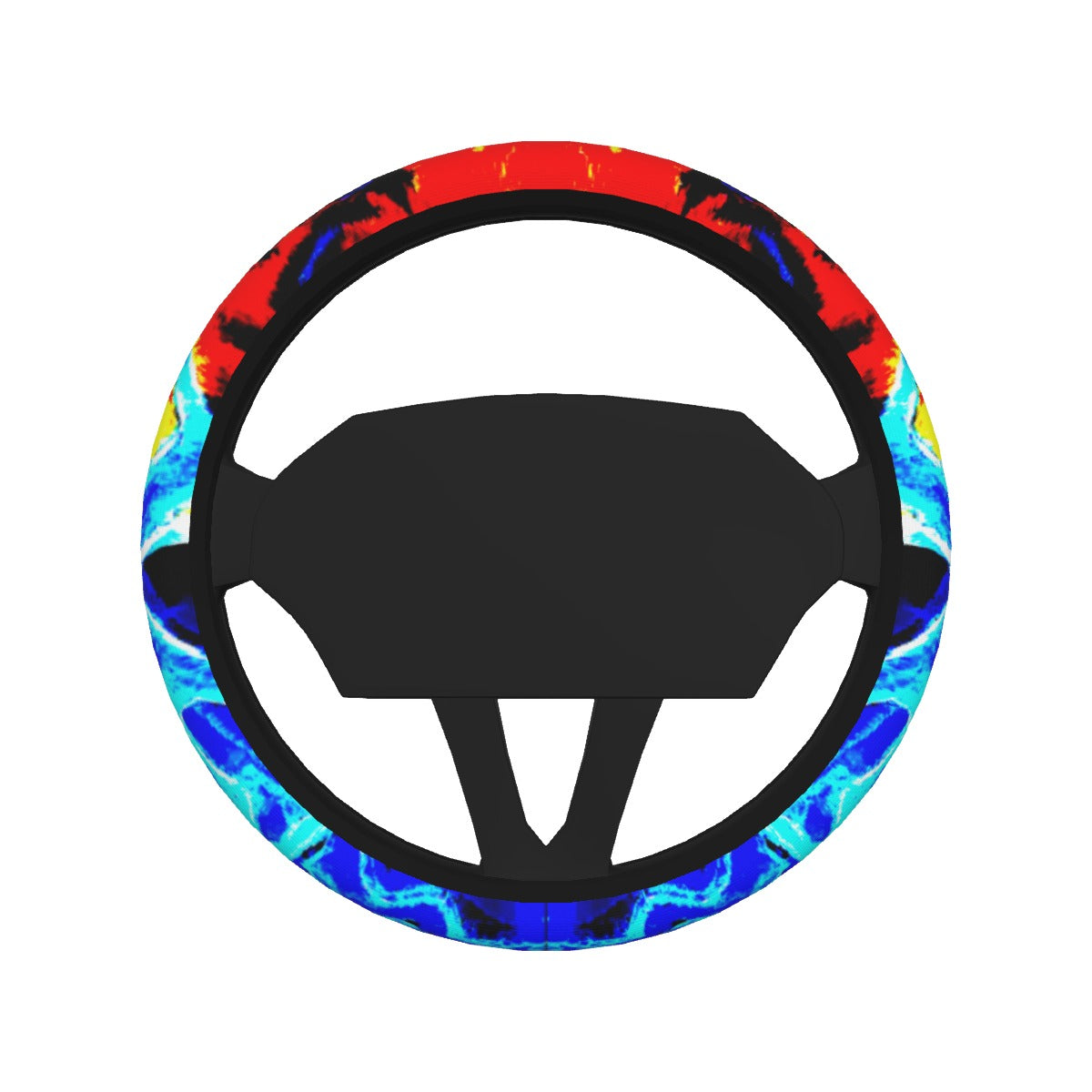 Fire and Ice All-over Print Steering Wheel Cover