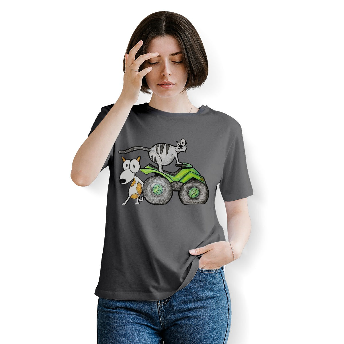 Pop's Critters PUSH! Crew Neck T-Shirt