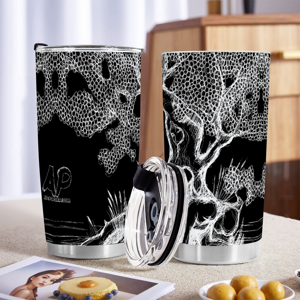 Haunted tree Custom 20OZ Tumbler With Sliding Lid For The USA