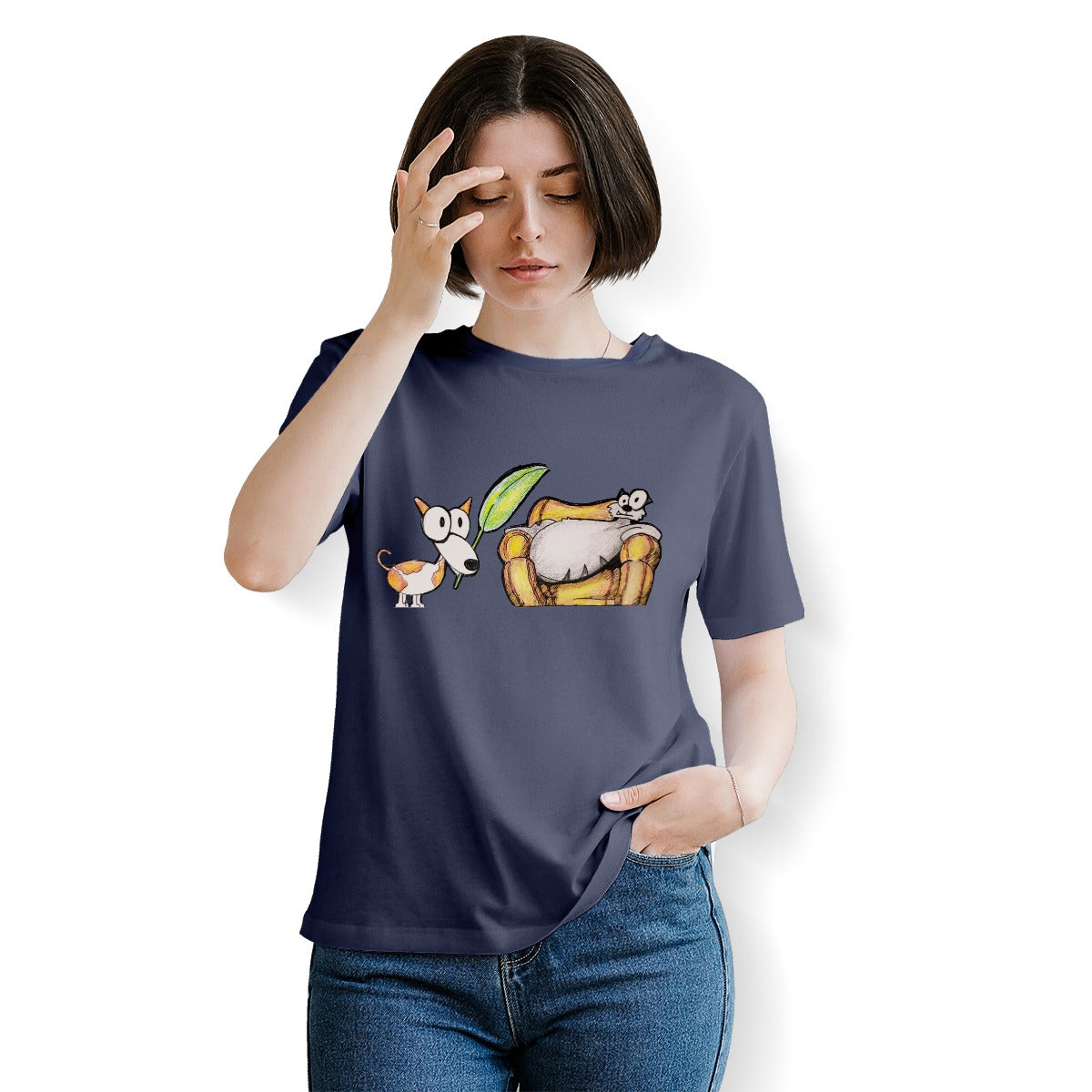 Pop's Critters My Queen! Crew Neck T-Shirt