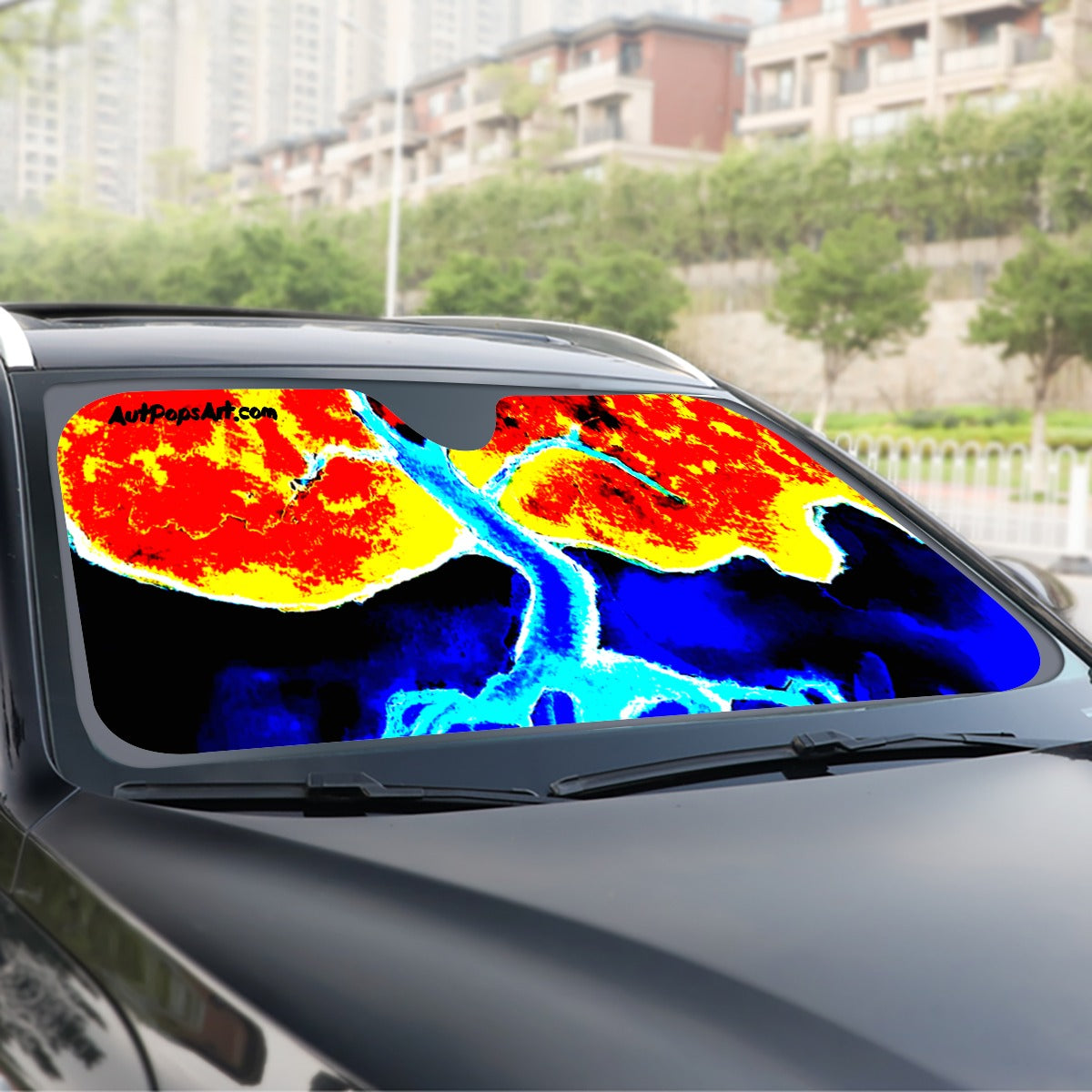Fire and Ice Windshield Sunshade | 137cm(53.9”)