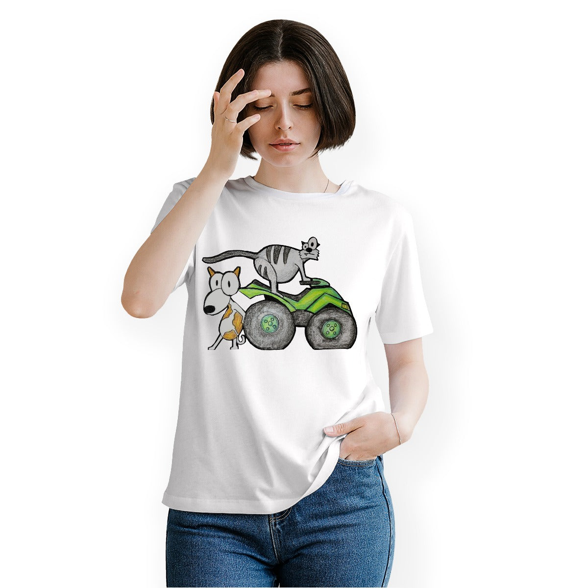 Pop's Critters PUSH! Crew Neck T-Shirt