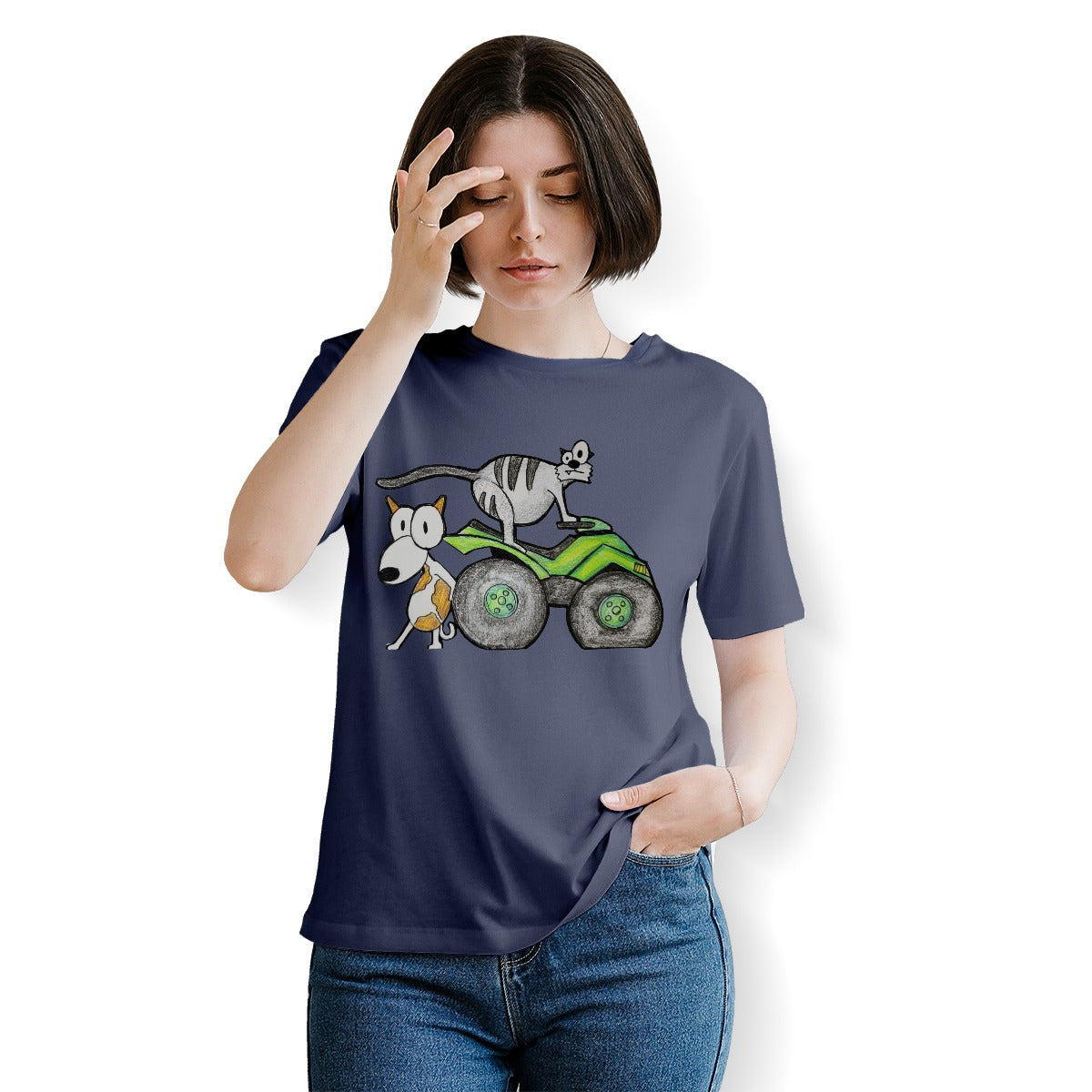 Pop's Critters PUSH! Crew Neck T-Shirt