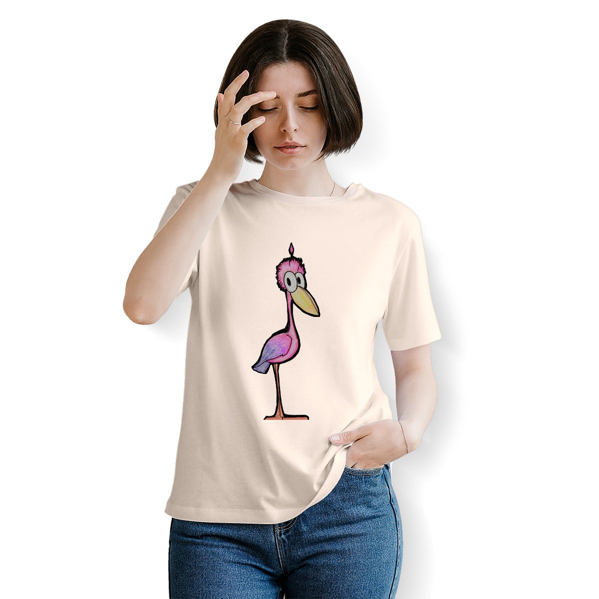 Pop's Critters Meep Crew Neck T-Shirt