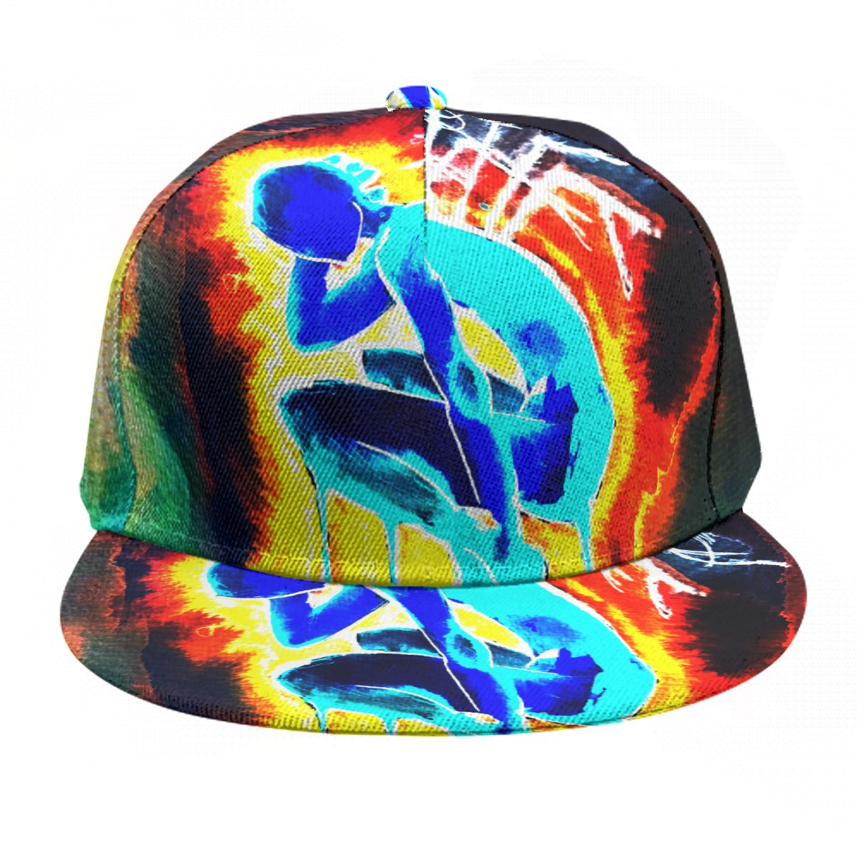 Pins and Needles Inverted Baseball Cap With Flat Brim