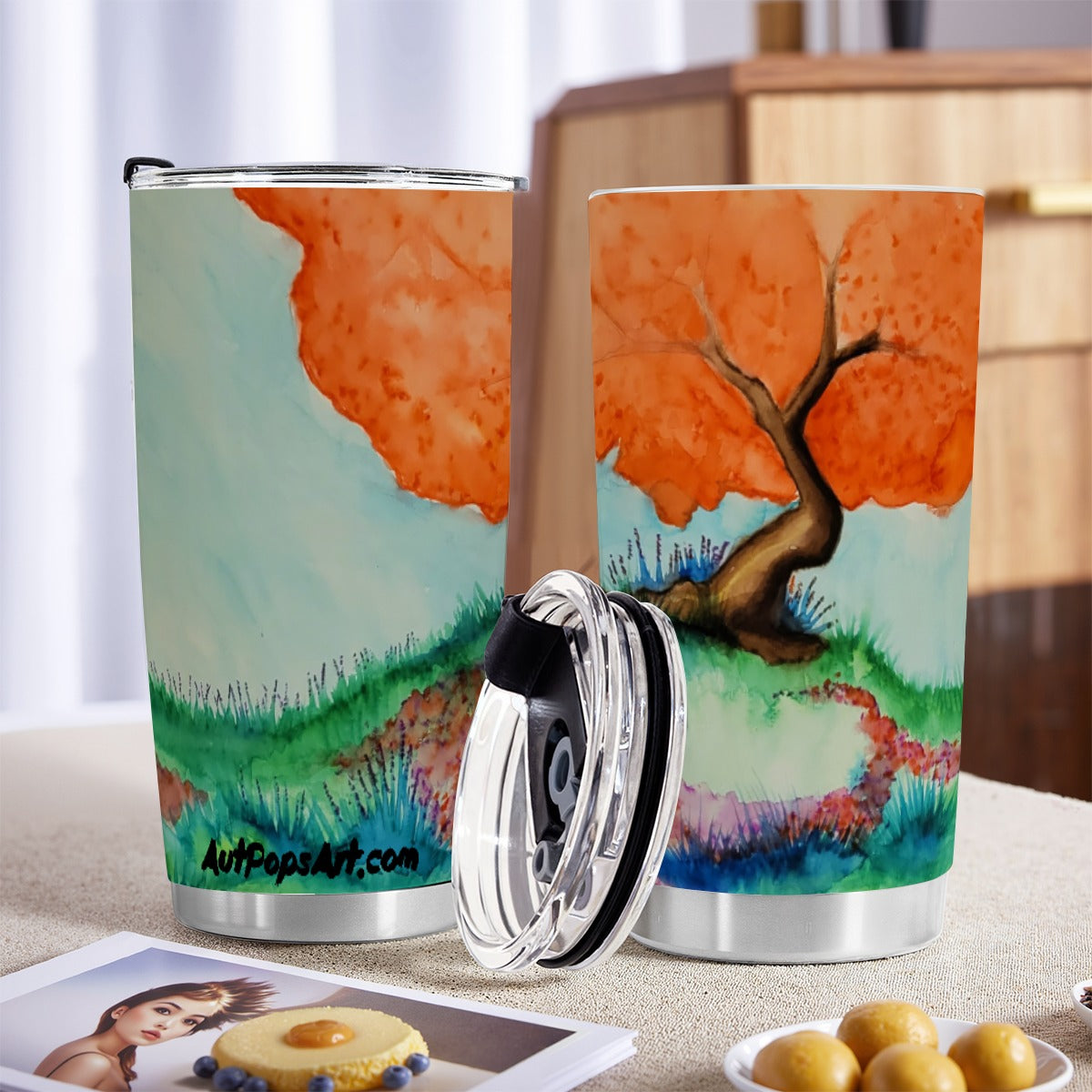 Dance with Fairies Custom 20OZ Tumbler With Sliding Lid For The USA