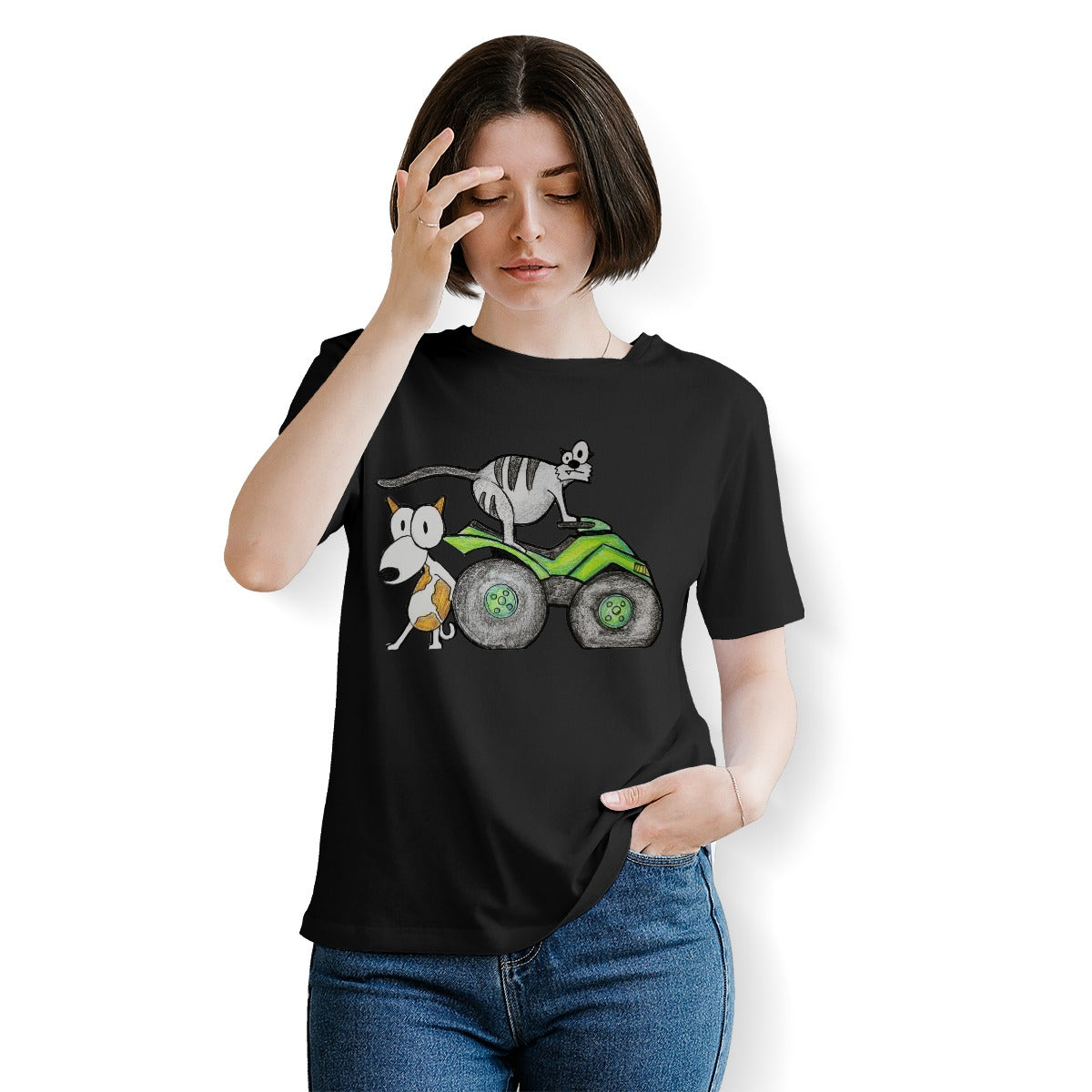 Pop's Critters PUSH! Crew Neck T-Shirt