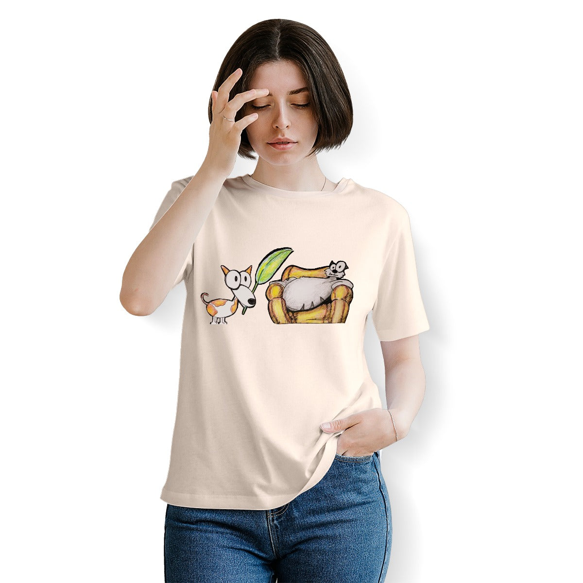 Pop's Critters My Queen! Crew Neck T-Shirt