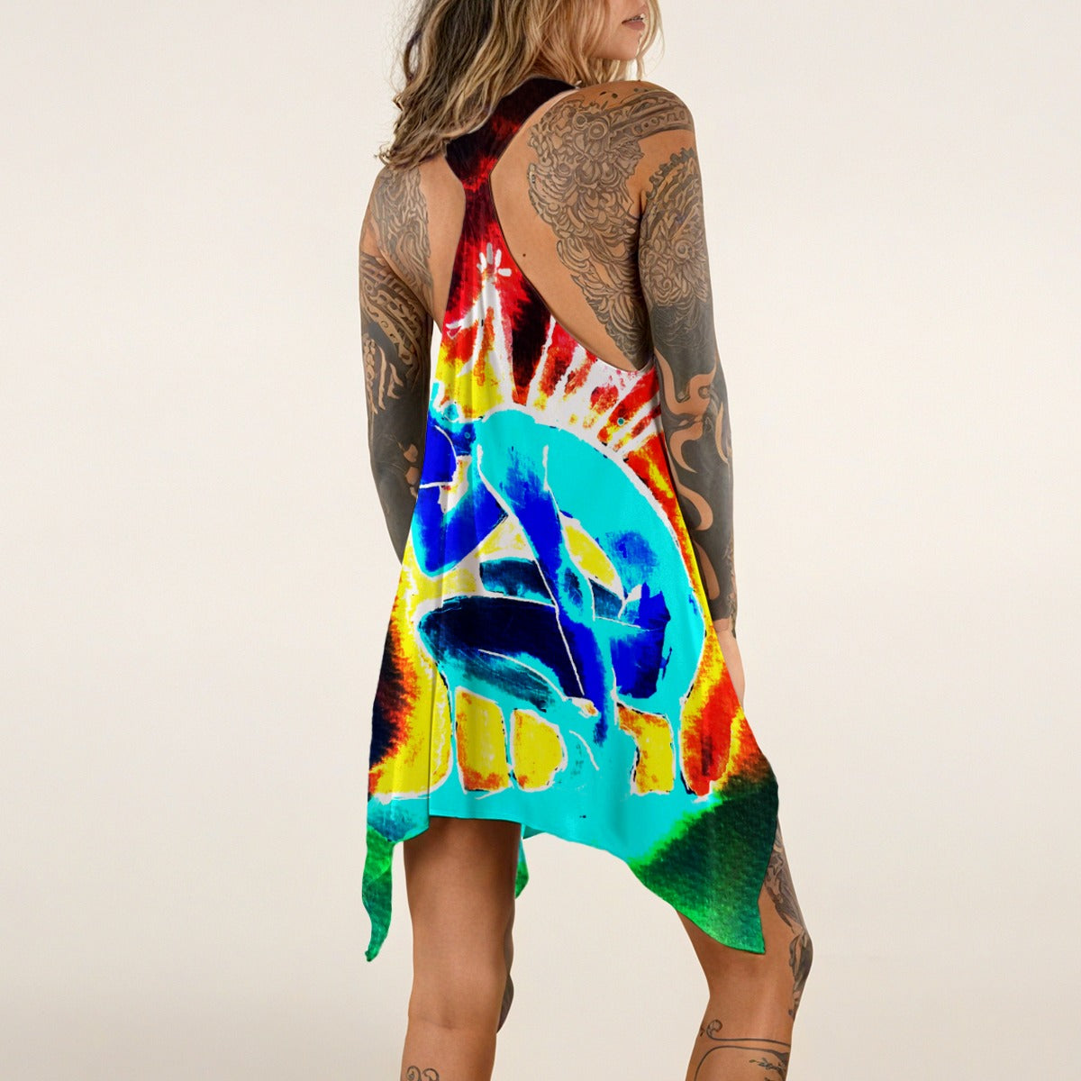 Pins and Needles Inverted All-over print Women's Sleeveless Tank Dress