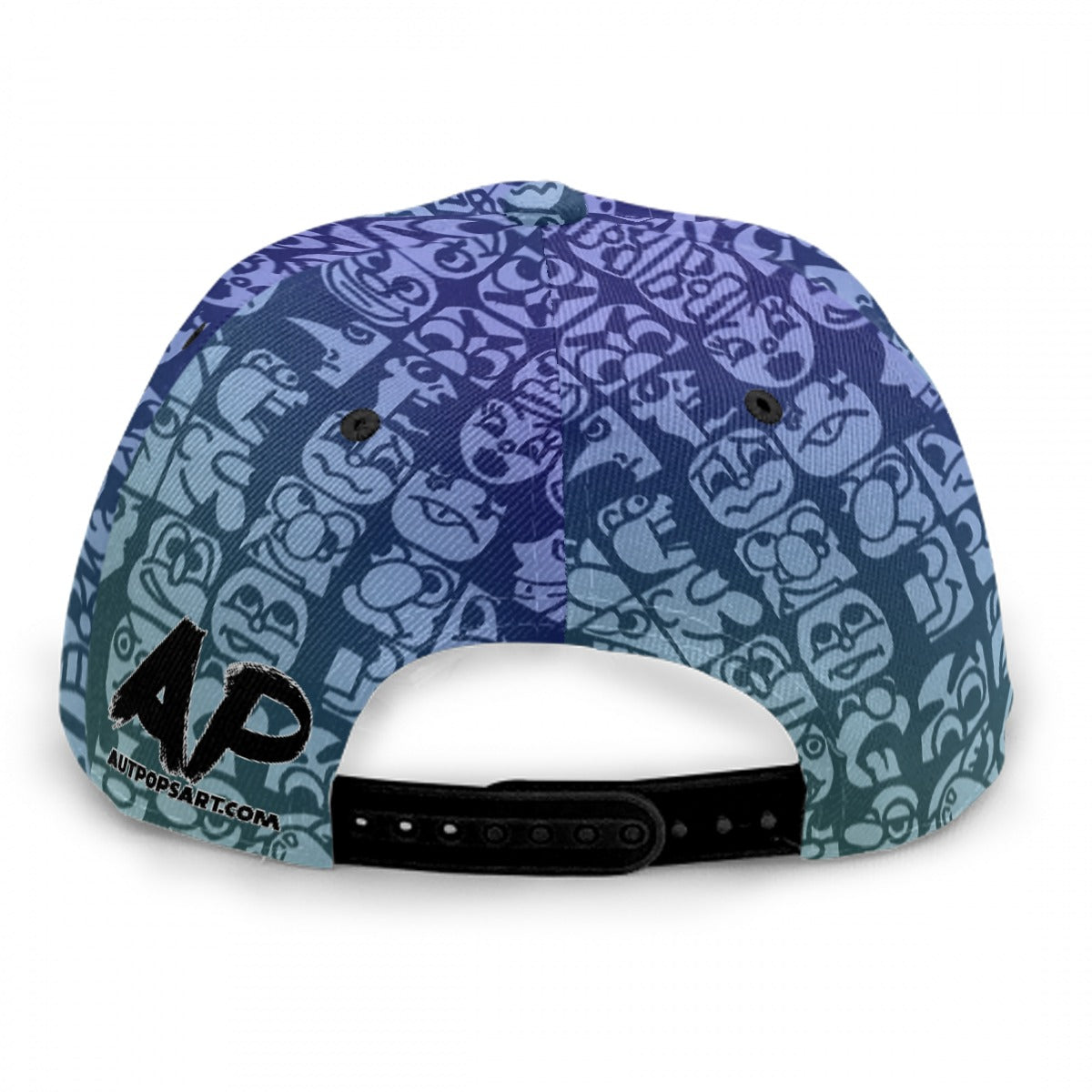 AutPopsArt Blueberry Faces Baseball Cap With Flat Brim