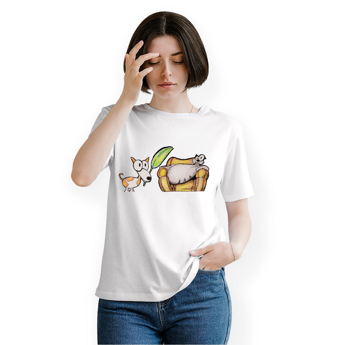 Pop's Critters My Queen! Crew Neck T-Shirt
