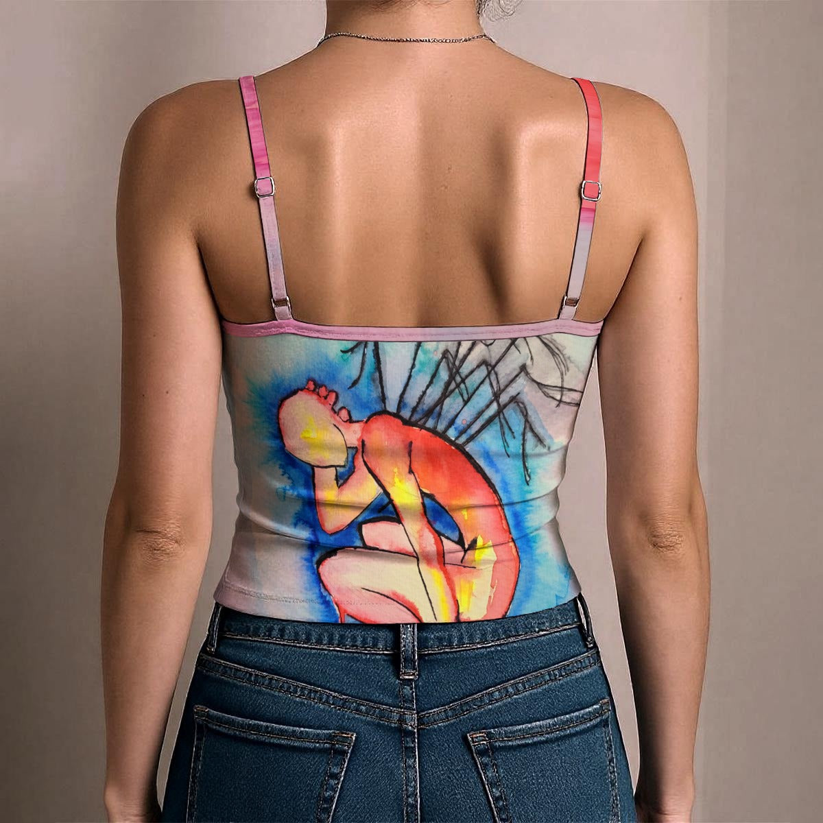 Pins and Needles All-Over Print Women's Spaghetti Strap Tank Top