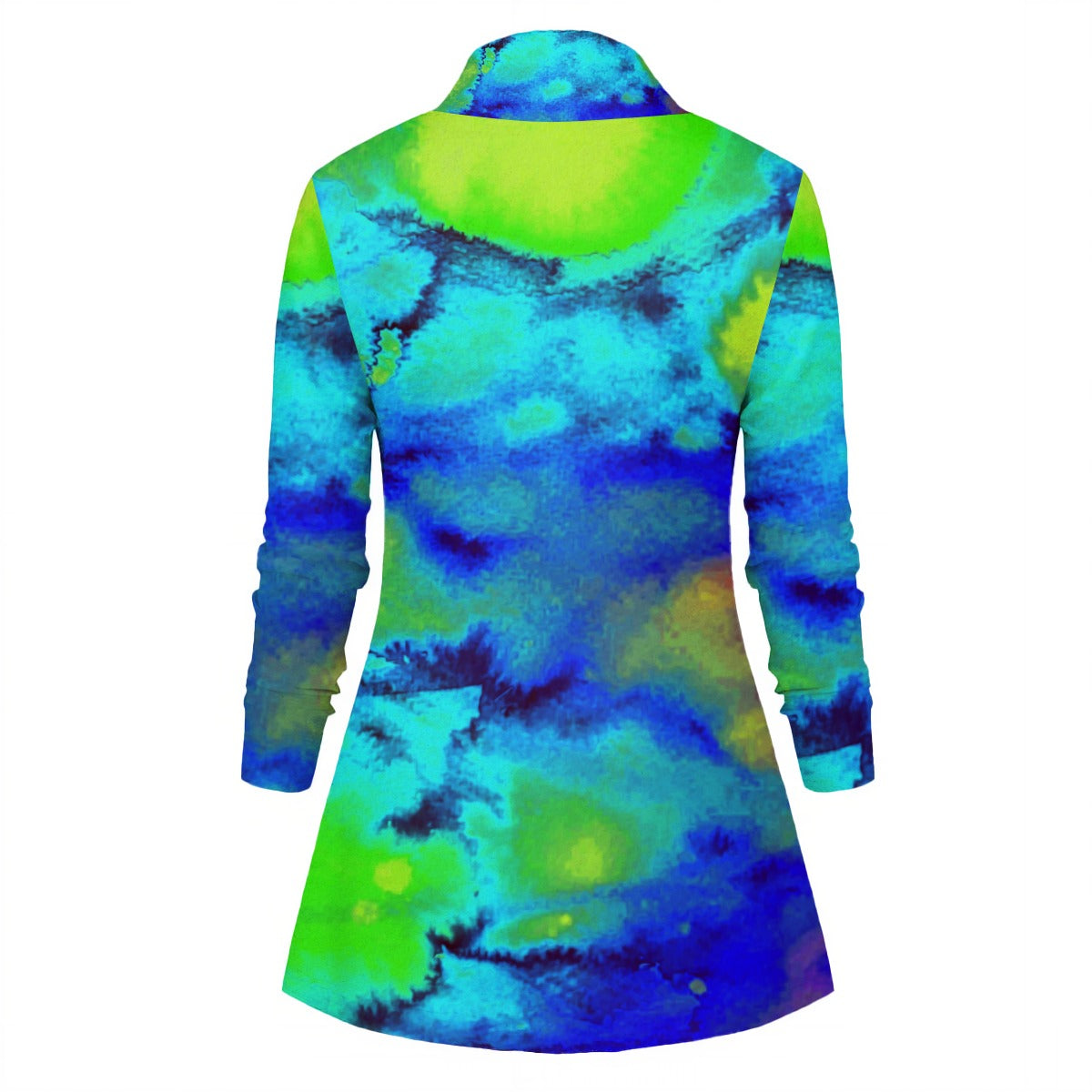 Plasma Dreams All-Over Print Women's Draped Long Sleeve Top