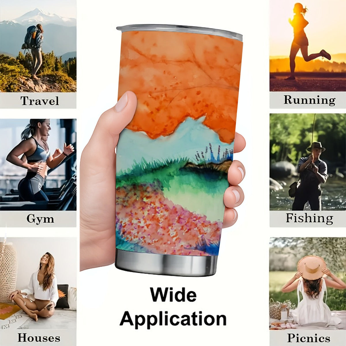Dance with Fairies Custom 20OZ Tumbler With Sliding Lid For The USA