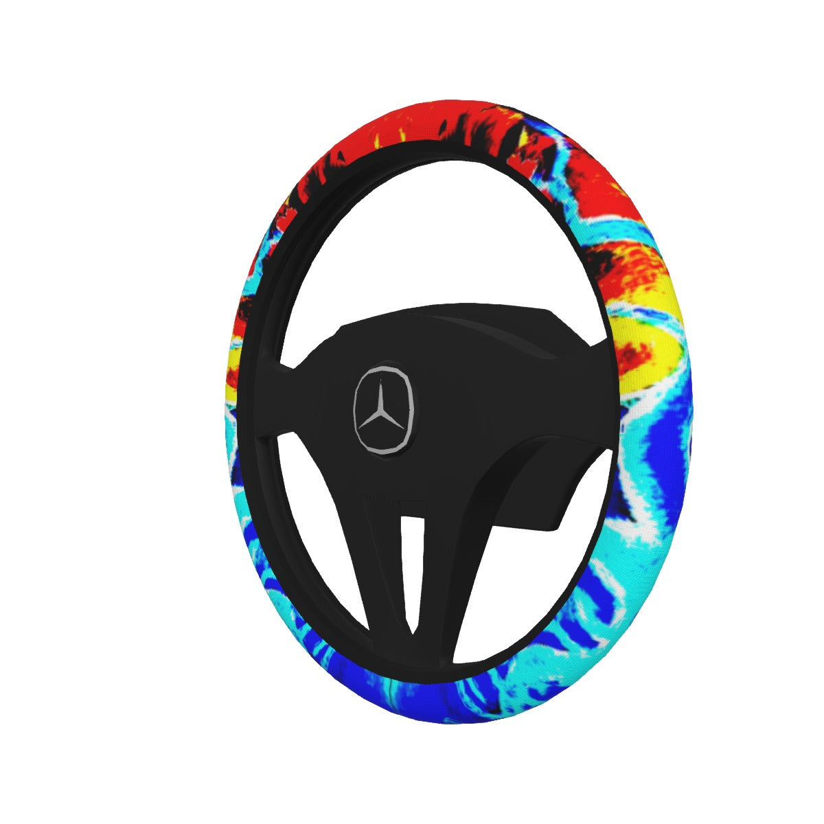 Fire and Ice All-over Print Steering Wheel Cover