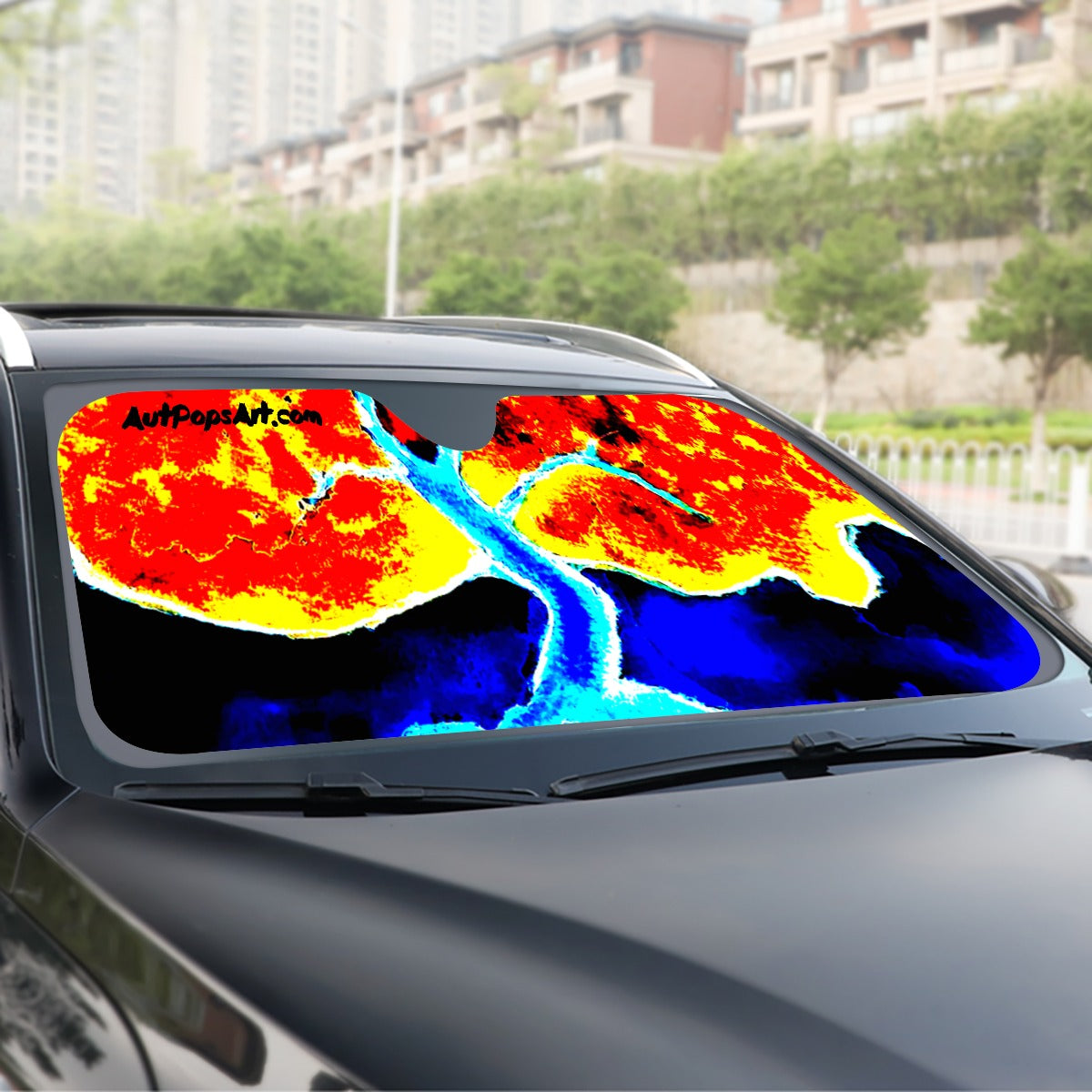 Fire and Ice Windshield Sunshade | 145cm(57.1”)