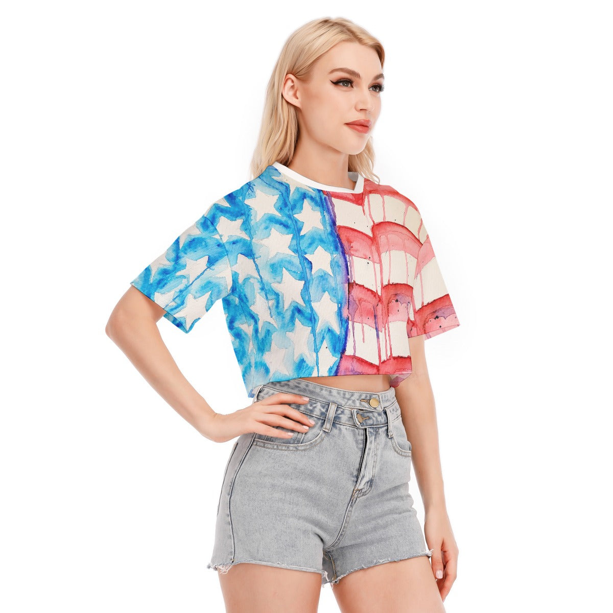 Old Glory Cropped T-shirt | 100% Cotton