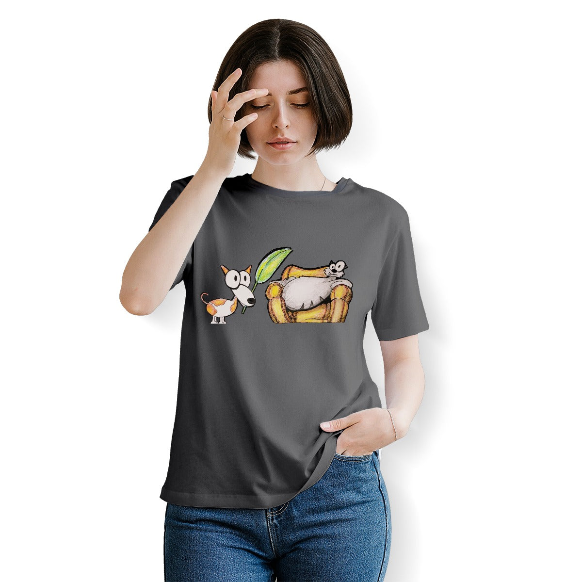 Pop's Critters My Queen! Crew Neck T-Shirt