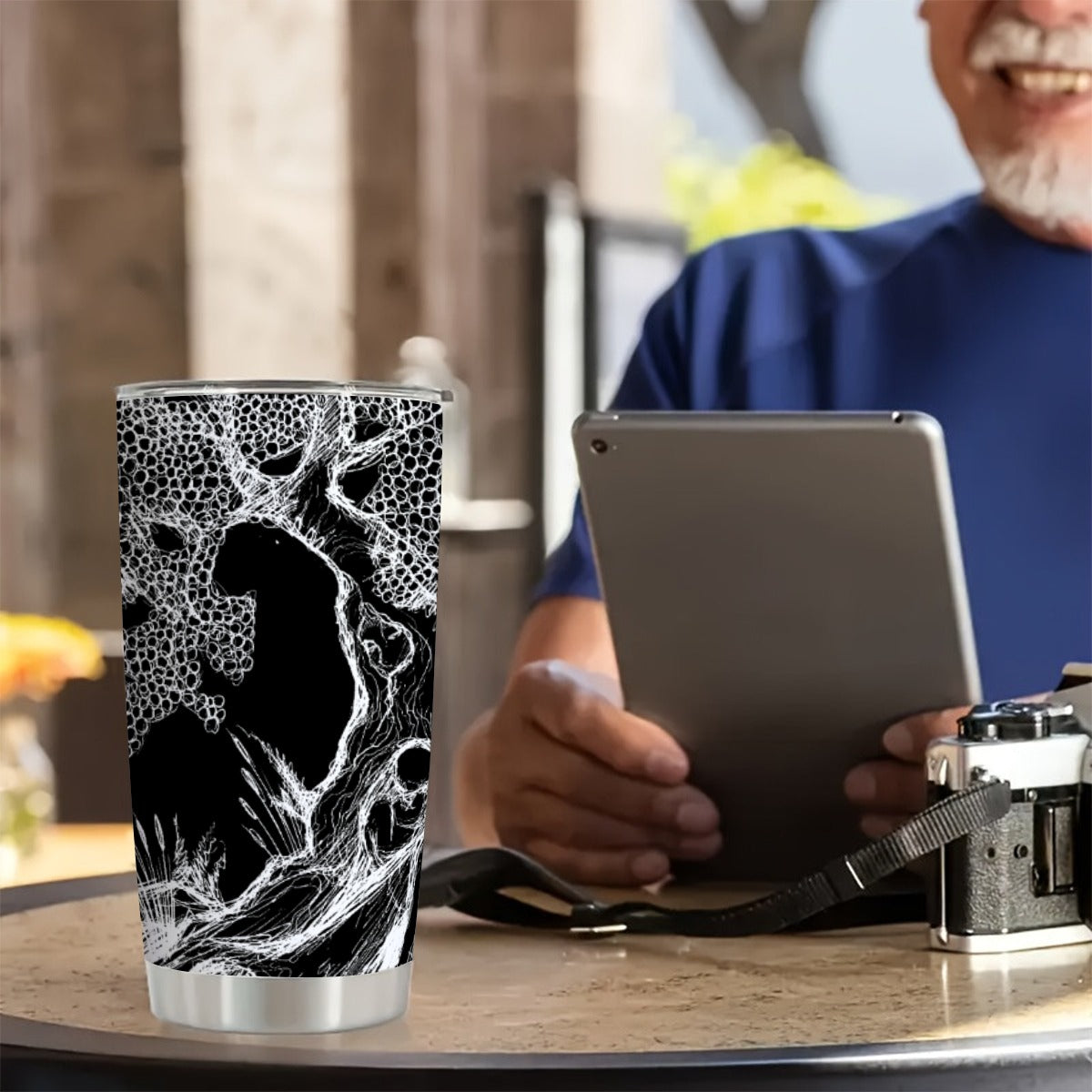Haunted tree Custom 20OZ Tumbler With Sliding Lid For The USA