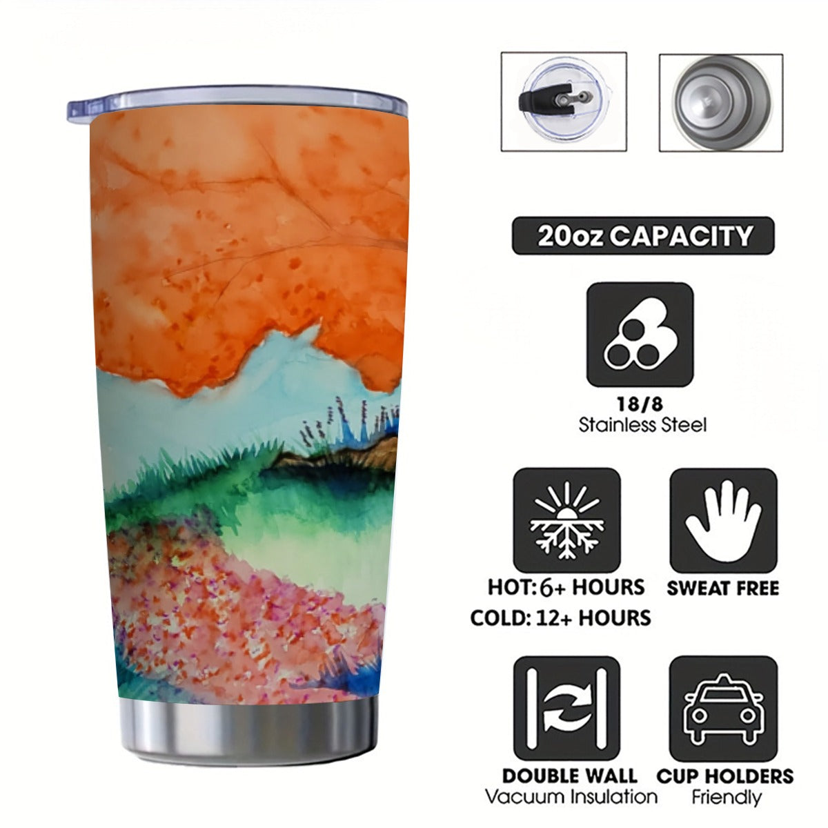 Dance with Fairies Custom 20OZ Tumbler With Sliding Lid For The USA