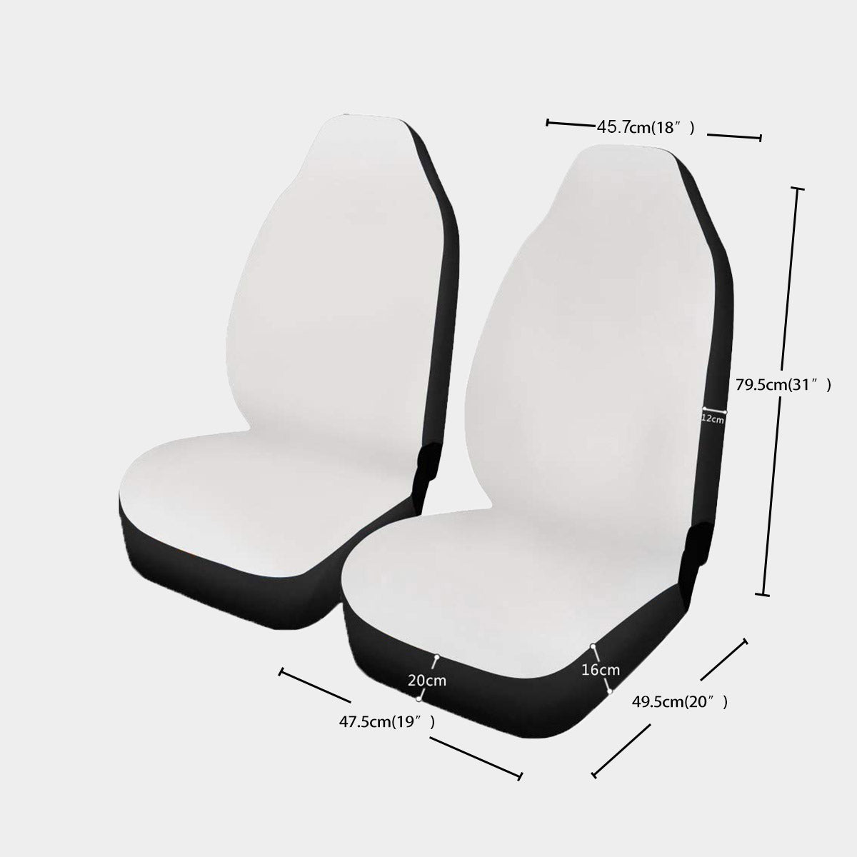 Fire and Ice Universal Car Seat Cover With Thickened Back