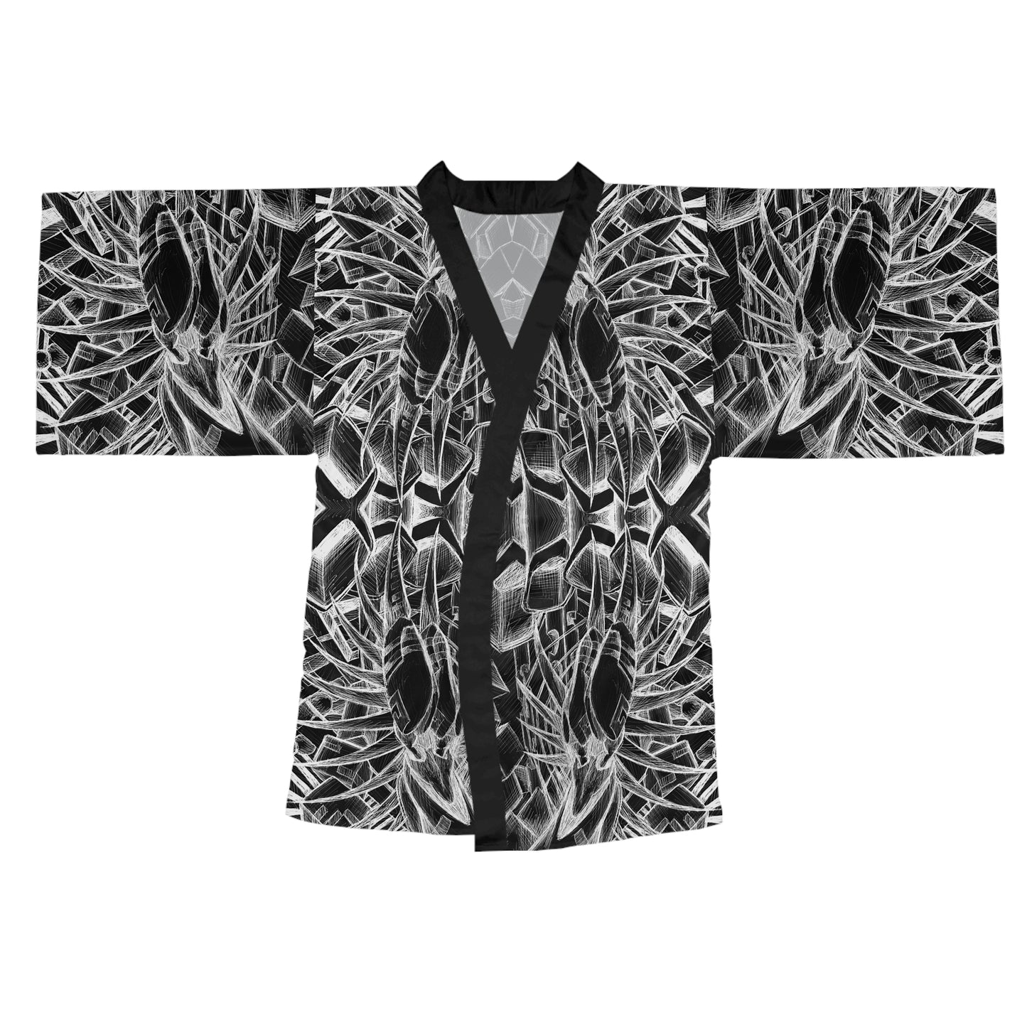 Inverted Sketch  Kimono Robe