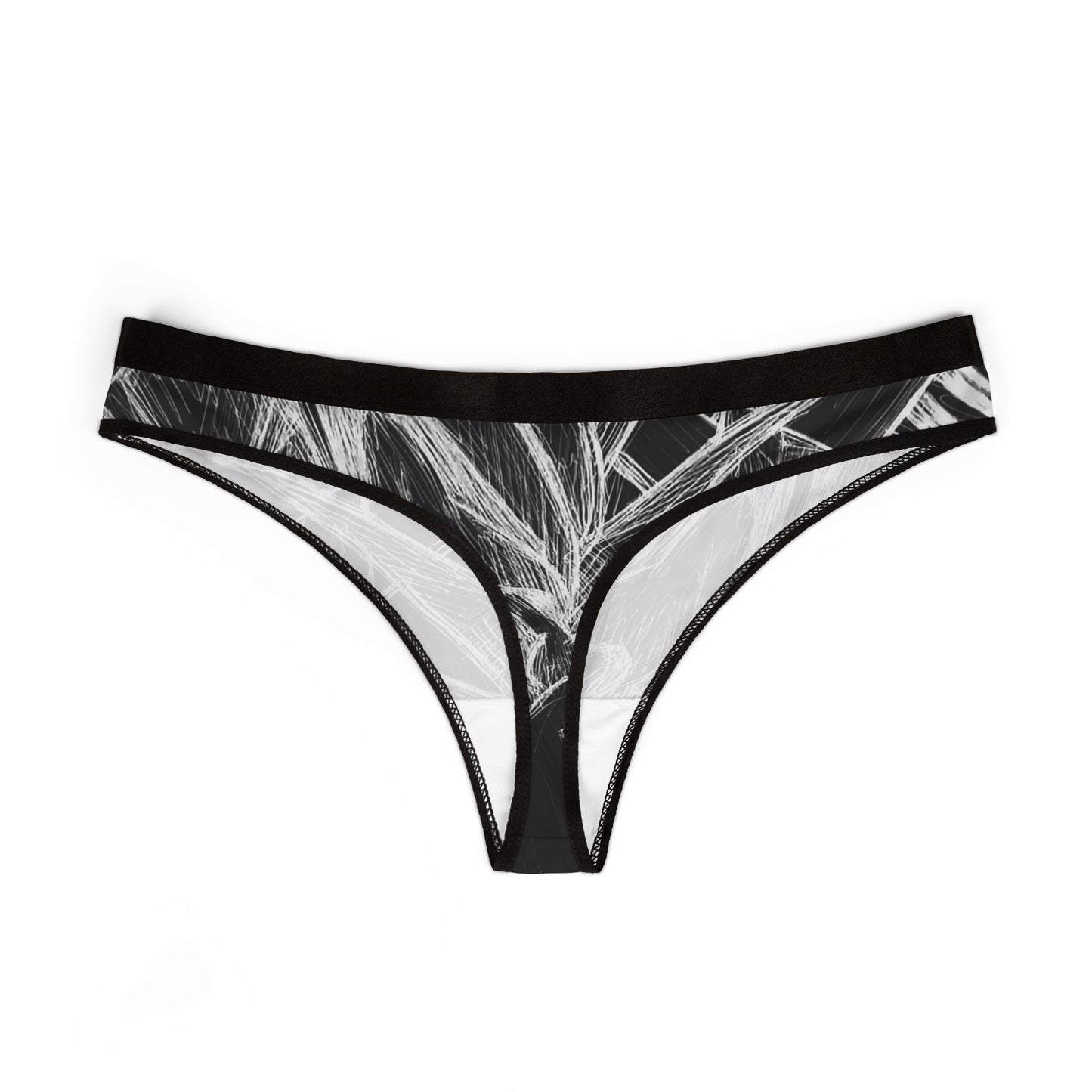 Inverted Sketch Women's Thongs (AOP)