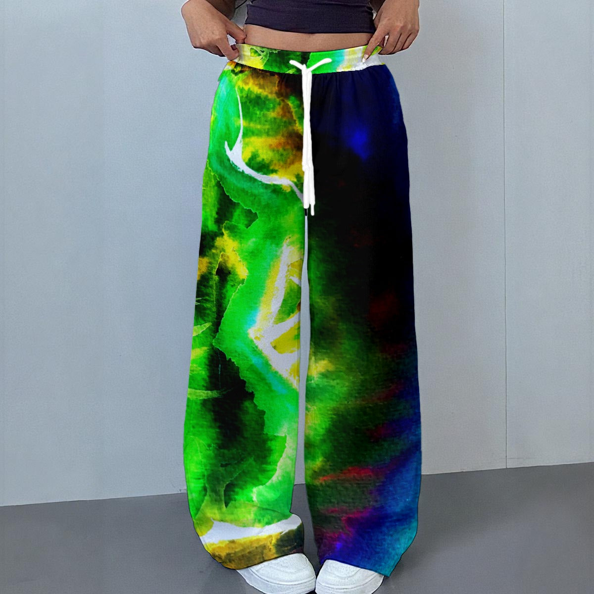 Swept Away Inverted All-Over Print Women's Casual Pants