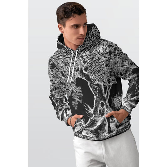 Haunted Tree All-Over Print Men's Thicken Pullover Hoodie