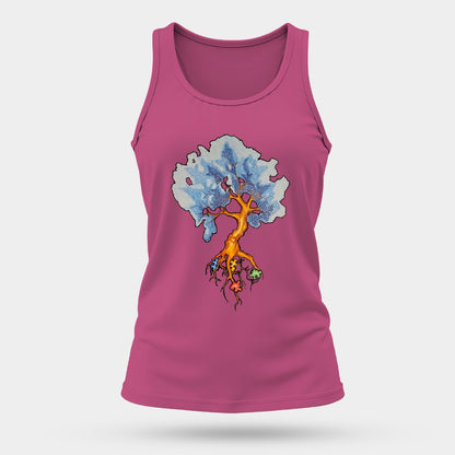 Women's Comfortable and Breathable Sports Tank Top For The USA|180GSM Front DTF