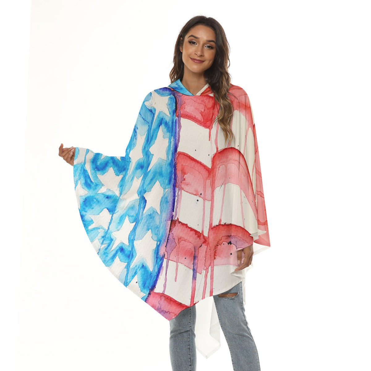 Old Glory All-Over Print Unisex Cloak