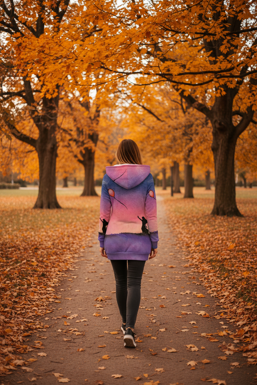 Chasing The Dream All-Over Print Women's Long Jacket With Fleece Lining