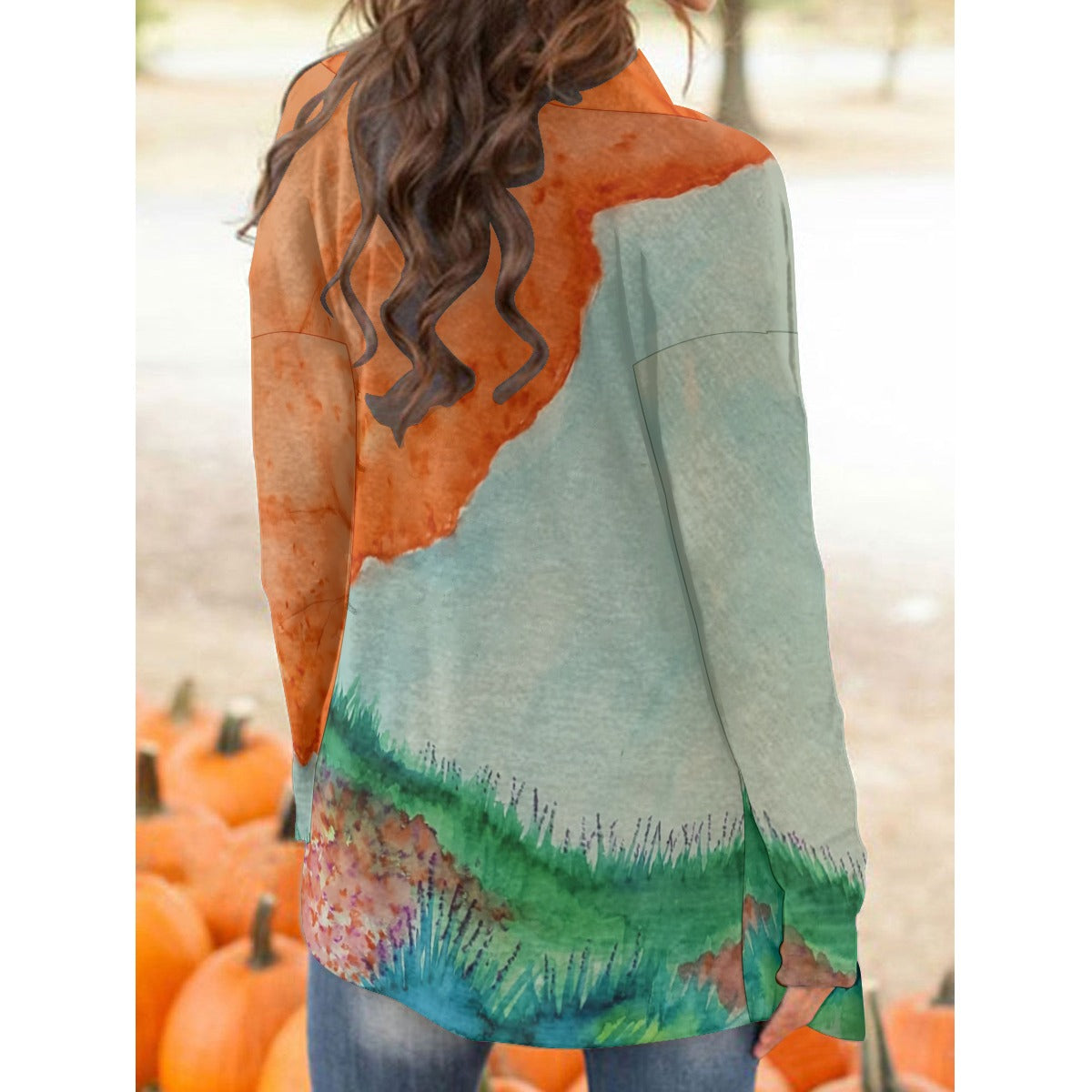 Circle of Fairies All-Over Print Women's Cardigan With Long Sleeve