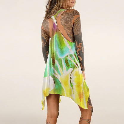 Heart Strings Inverted All-over print Women's Sleeveless Tank Dress