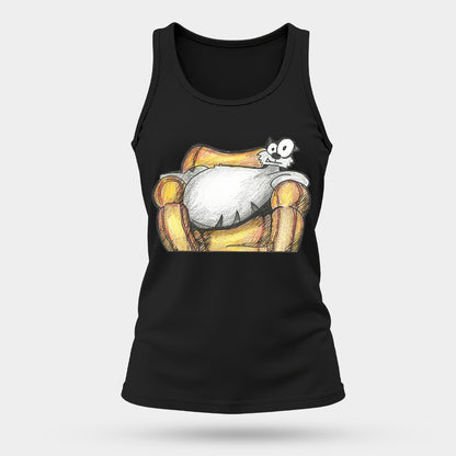 Pop's Critters, Berta, Women's Comfortable and Breathable Sports Tank Top For The USA|180GSM Front DTF