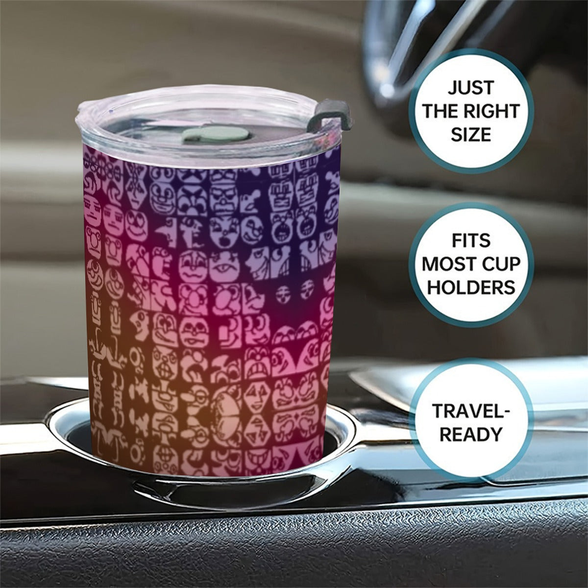 Faces Custom 20OZ Tumbler With Sliding Lid For The USA