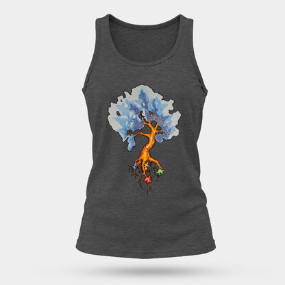 Women's Comfortable and Breathable Sports Tank Top For The USA|180GSM Front DTF