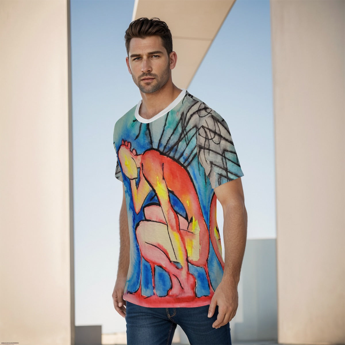 Pins and Needles All-Over Print Men's O-Neck T-Shirt