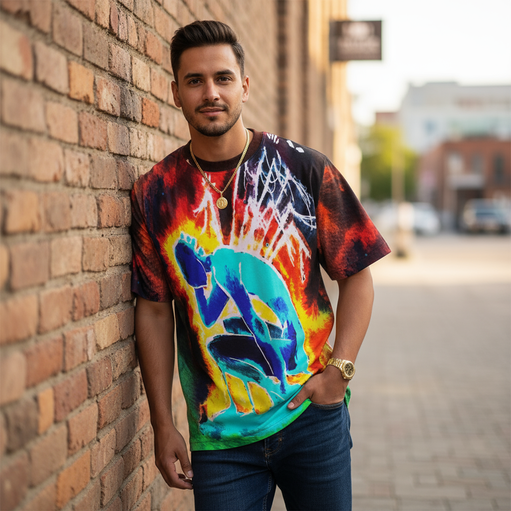 Pins and Needles Inverted Drop-shoulder T-shirt|180GSM