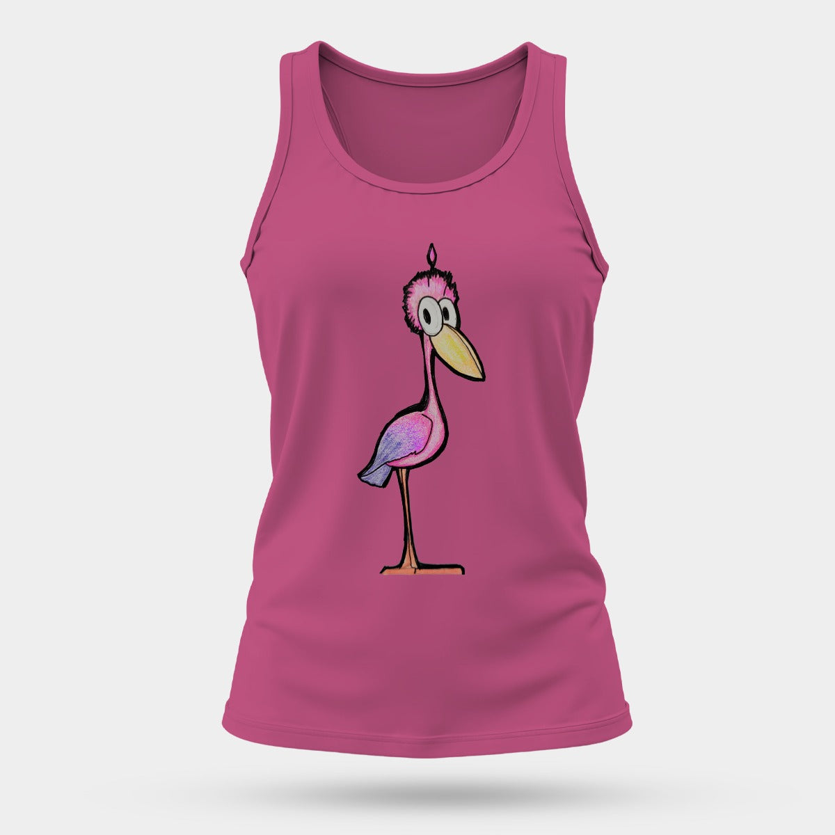 Pop's Critters Meep Women's Comfortable and Breathable Sports Tank Top For The USA|180GSM Front DTF