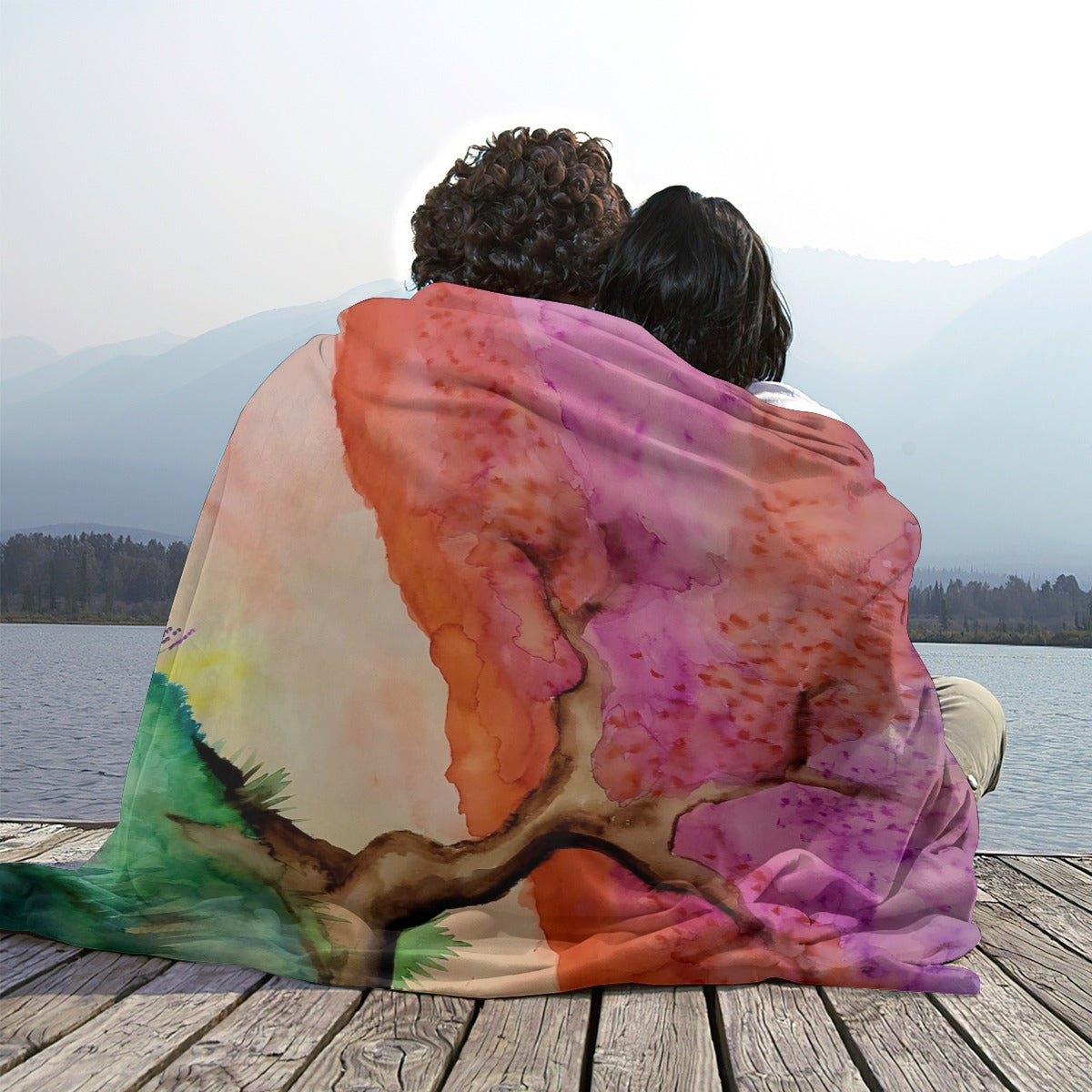 A New Dawn Single-Side Printing Flannel Blanket