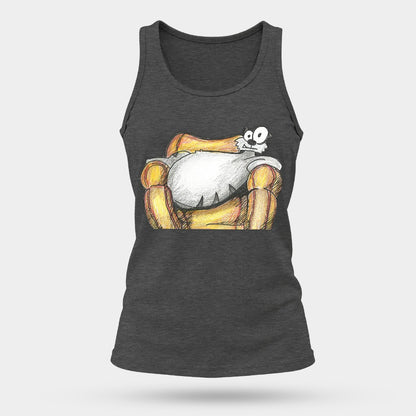 Pop's Critters, Berta, Women's Comfortable and Breathable Sports Tank Top For The USA|180GSM Front DTF