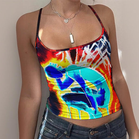 Pins and Needles Inverted All-Over Print Women's Spaghetti Strap Tank Top