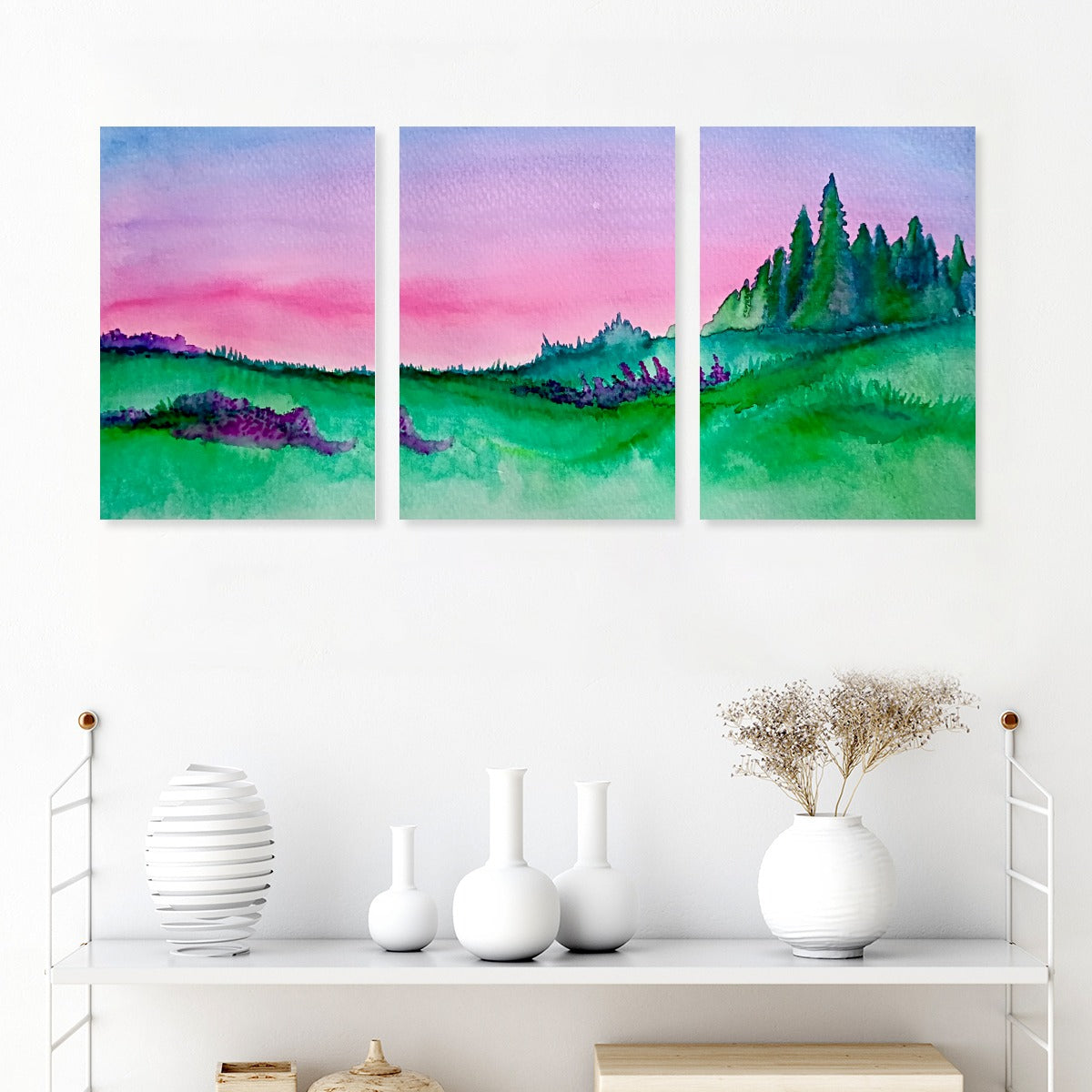 Lost in Bliss Framed Three-Piece Mural For The USA 2:3