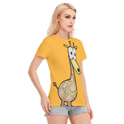 Pop's Critters Phil All-Over Print Women's Round Neck T-Shirt | 190GSM Cotton