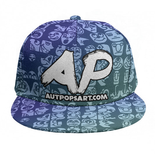 AutPopsArt Blueberry Faces Baseball Cap With Flat Brim