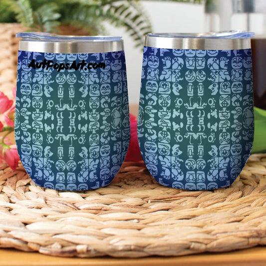 Blueberry Faces Stainless Steel Cup Wine Tumbler