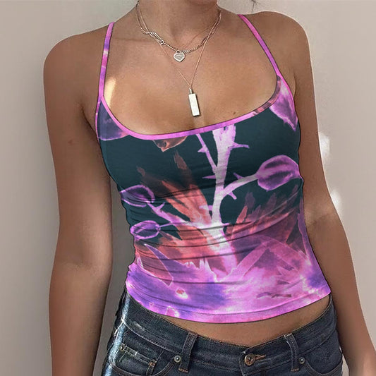 All Things Lovely All-Over Print Women's Spaghetti Strap Tank Top