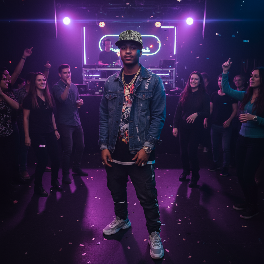 Sketch Baseball Cap With Flat Brim