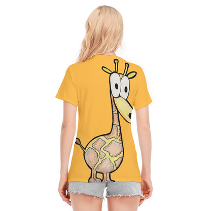 Pop's Critters Phil All-Over Print Women's Round Neck T-Shirt | 190GSM Cotton